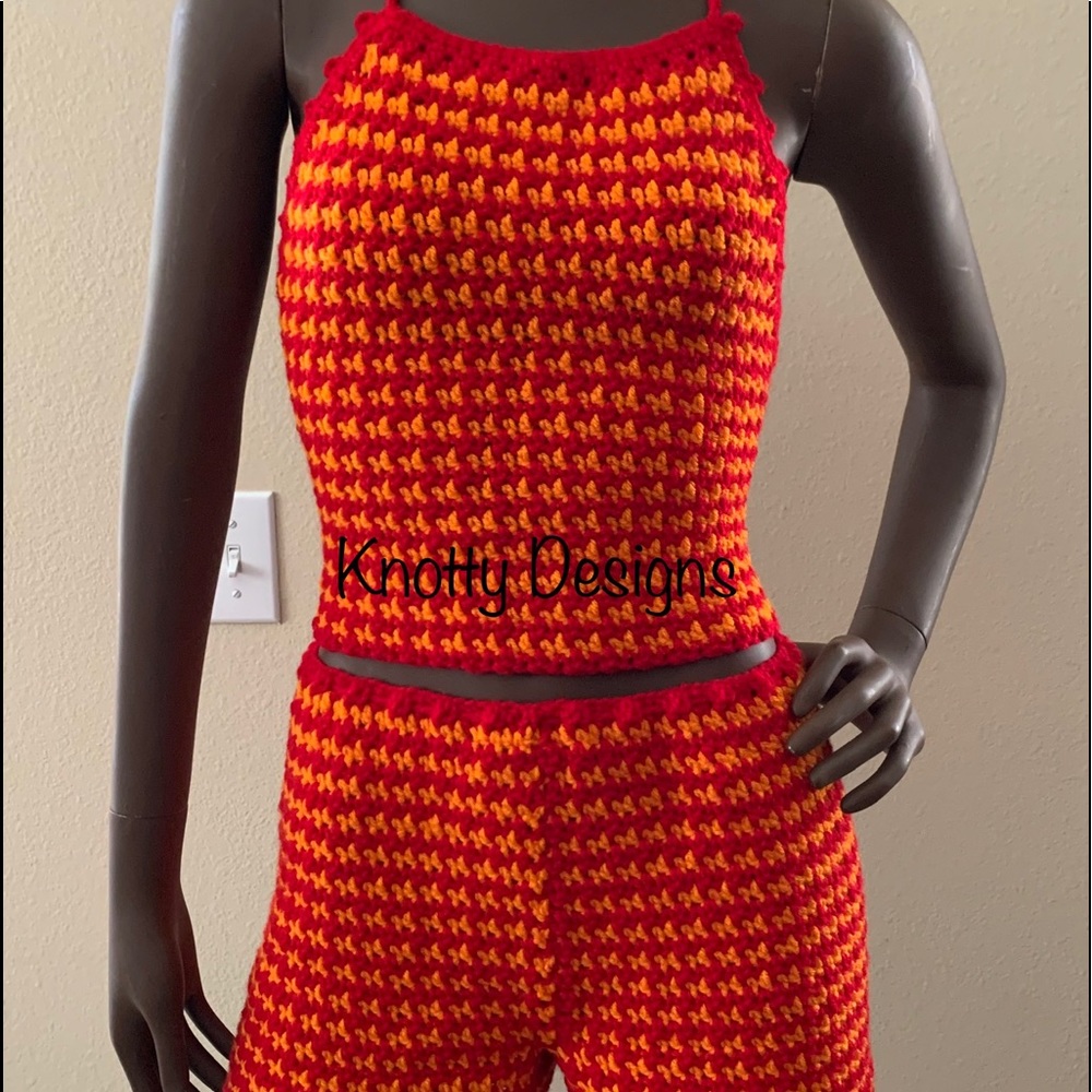 2pc Crop Top and Shorts